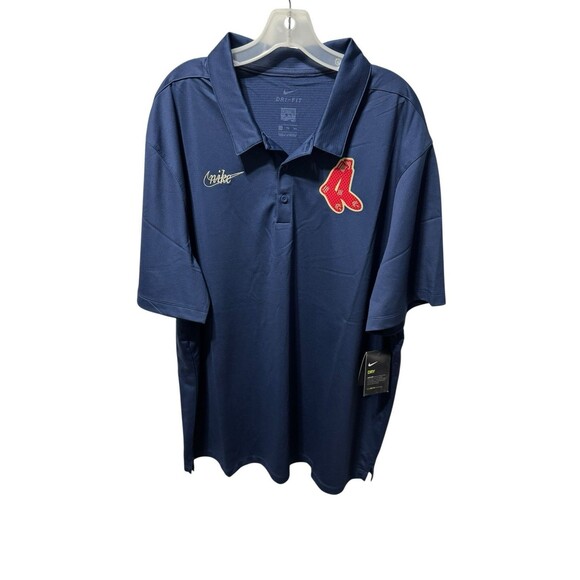 Boston Red Sox Nike Dri-Fit Navy Polo Size XXL NWT - Picture 1 of 15